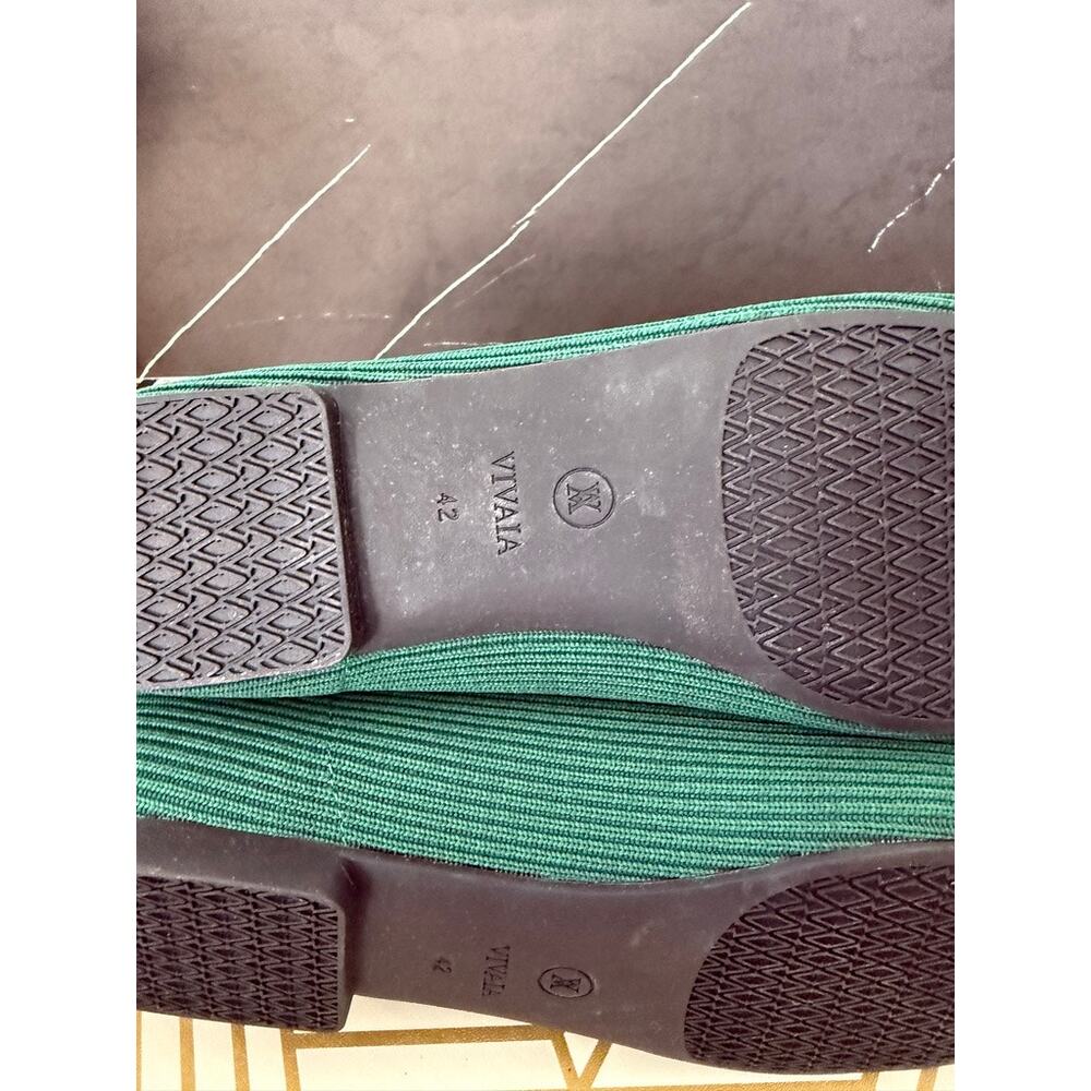 VIVIAIA margot 2.0 Square-Toe V-Cut Flats Forest Green | Size 11 42 - Picture 6 of 6